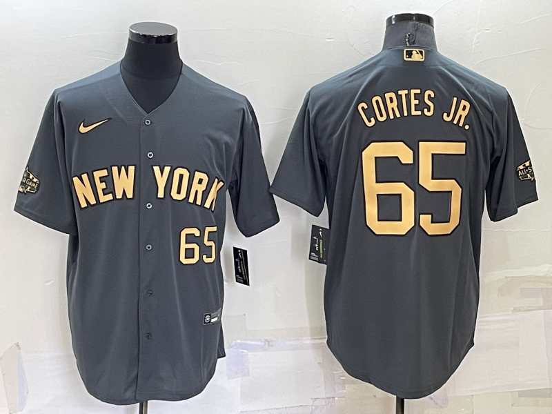 Men's New York Yankees Nestor Cortes Jr. #65 Gray Jersey
